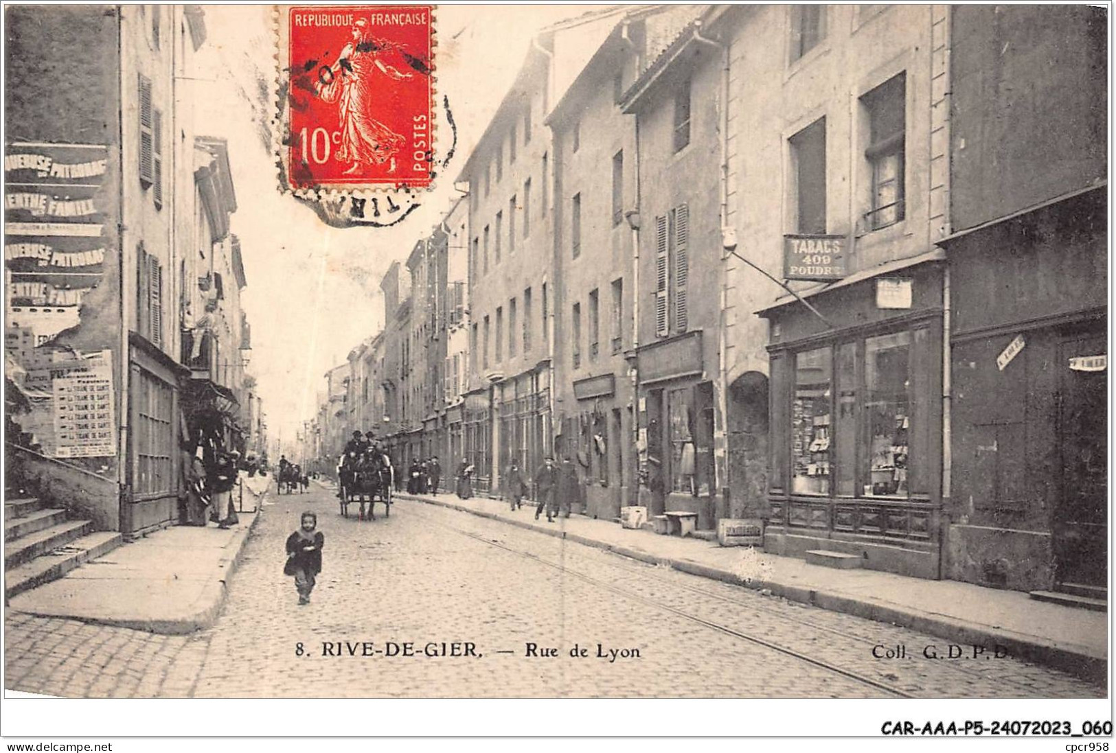 CAR-AAAP5-42-0335 - RIVES DE GIER - Rue De Lyon - Commerces - Rive De Gier