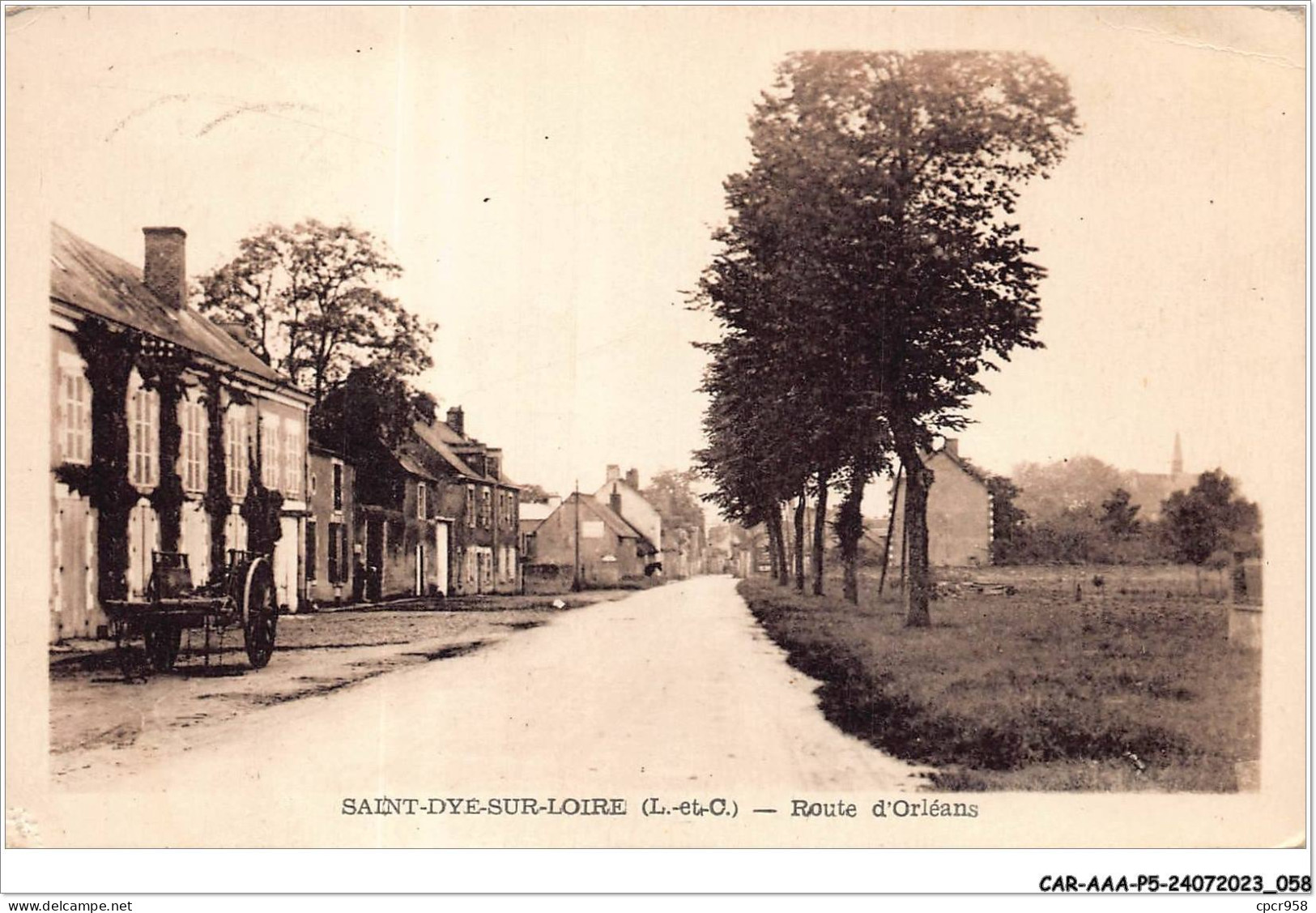 CAR-AAAP5-41-0334 - SAINT DYE SUR LOIRE - Route D'Orleans - Blois