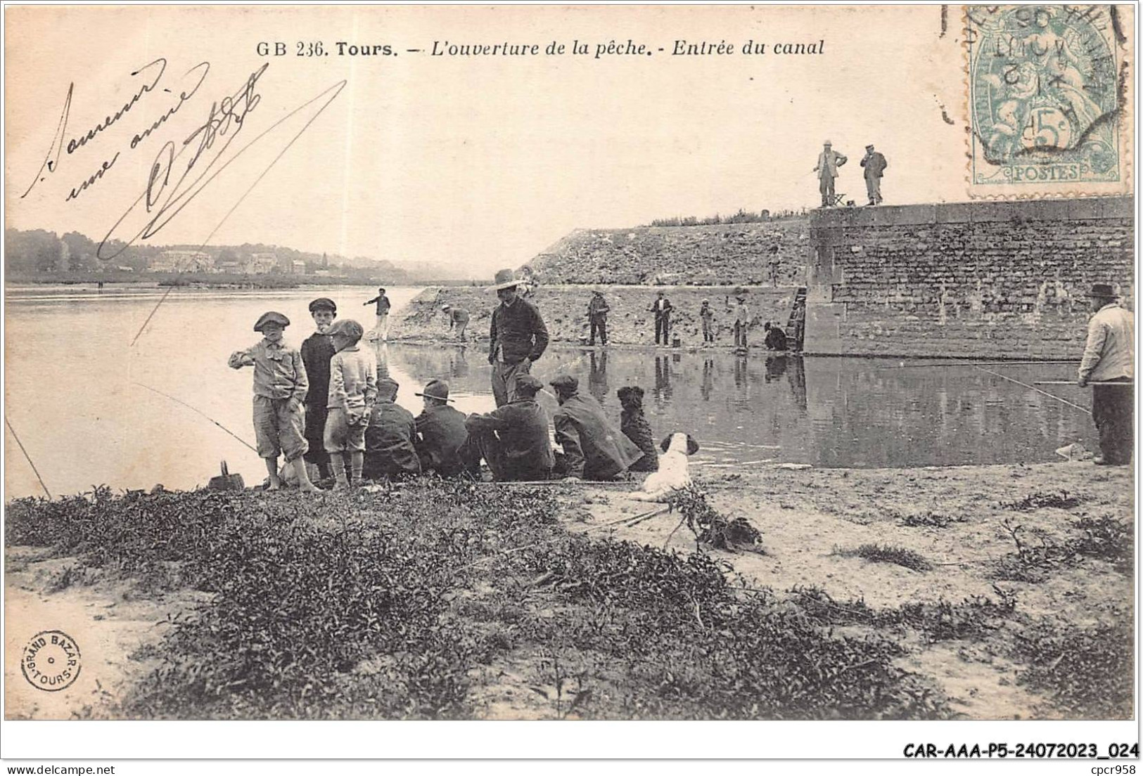 CAR-AAAP5-37-0317 - TOURS - L'ouverture De La Peche - Entree Du Canal - Tours