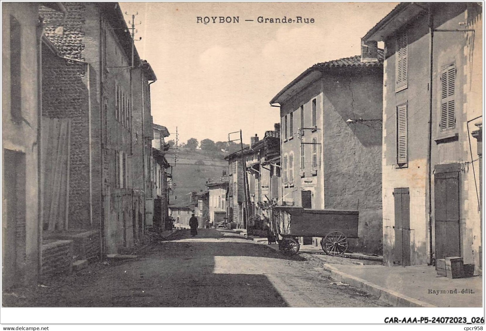 CAR-AAAP5-38-0318 - ROYBON - Grande Rue - Roybon