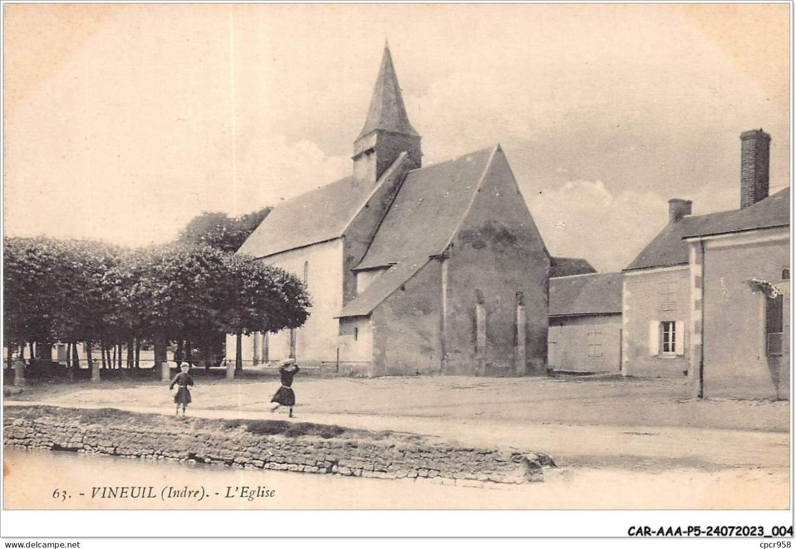 CAR-AAAP5-36-0307 - VINEUIL - L'Eglise - Otros & Sin Clasificación