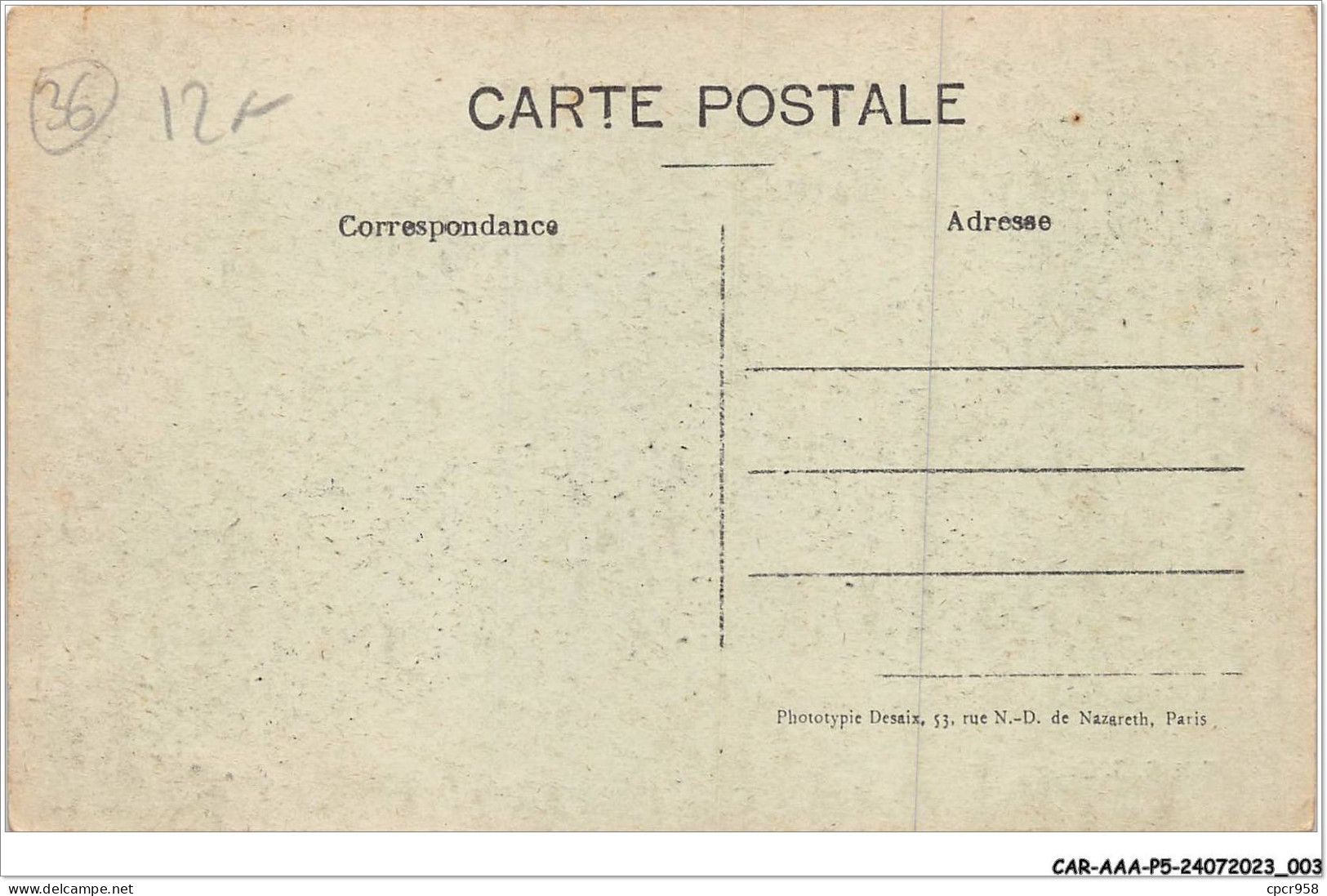 CAR-AAAP5-36-0306 - VINEUIL - Le Bourg - Andere & Zonder Classificatie