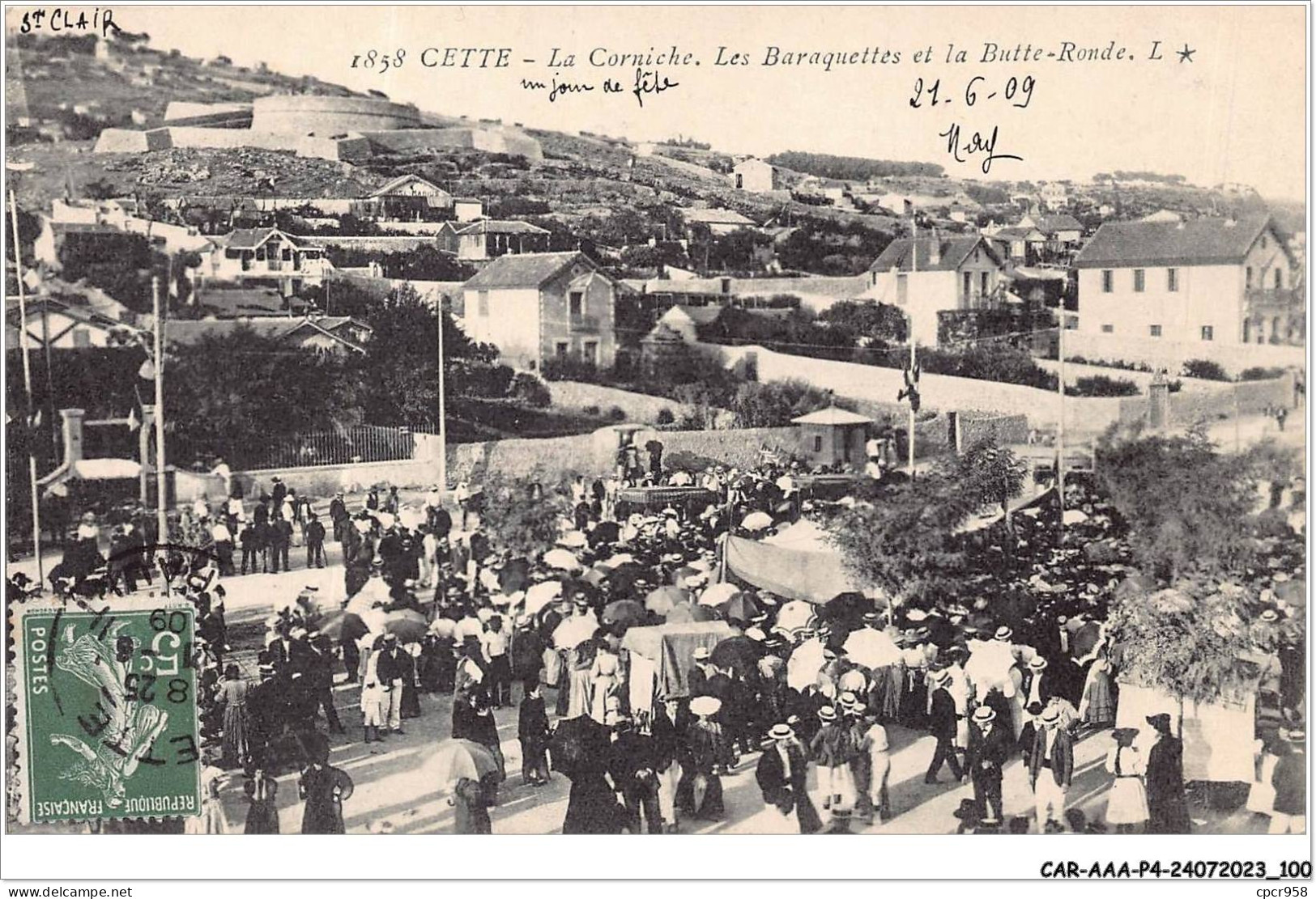 CAR-AAAP4-34-0282 - CETTE - La Corniche - Les Baraquettes Et La Butte-ronde - Sete (Cette)