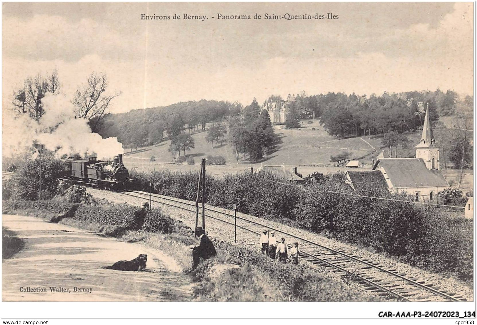 CAR-AAAP3-27-0219 - Environs De BERNAY - Panorama De Saint-quentin-des-Iles - Train - Bernay