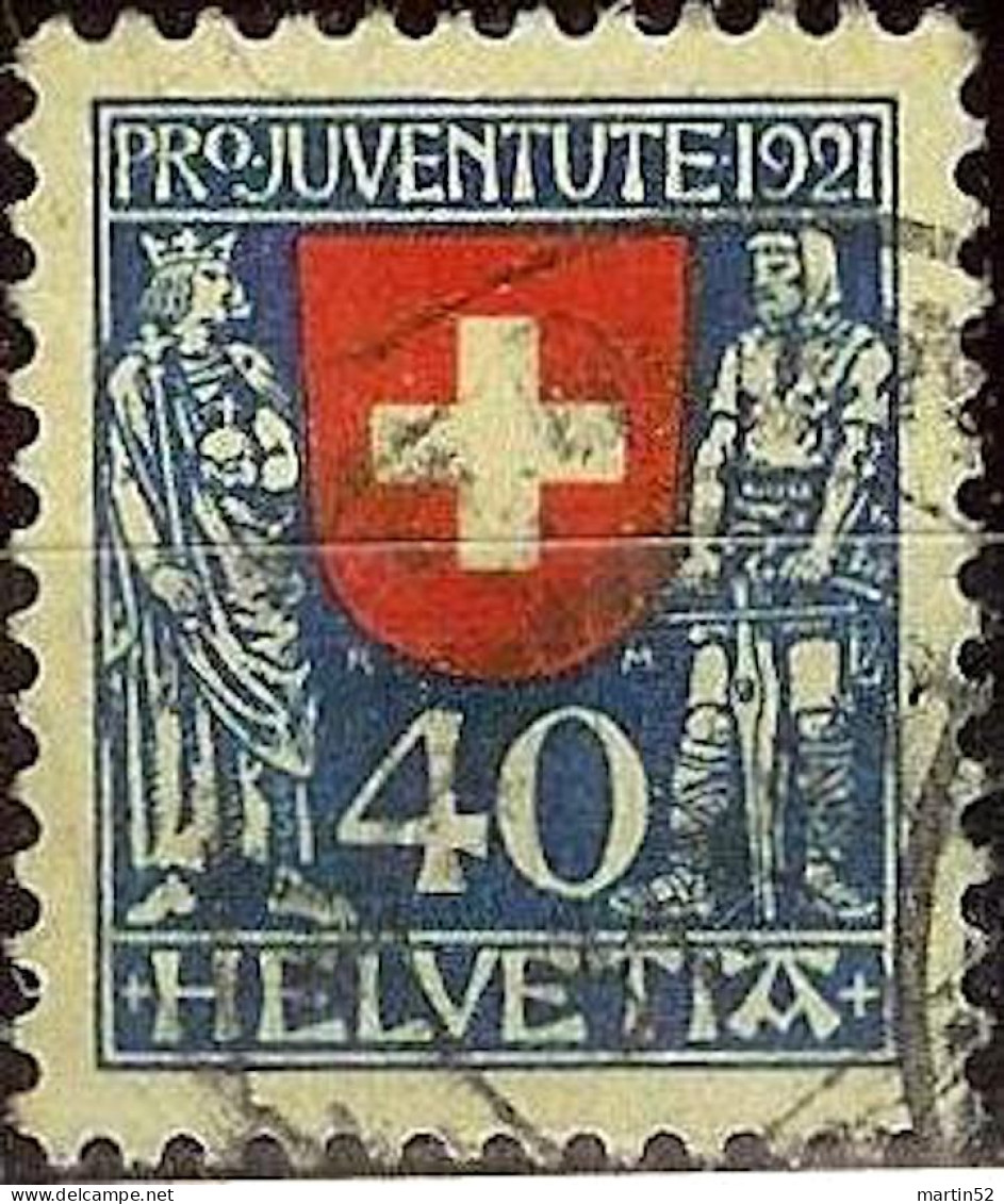 Schweiz Suisse 1921: Kaiser & Tell Zu WI 20 Mi 174 Yv 187 Mit Voll-Stempel Von BERN 14.XII.21 (Zu CHF 90.00) - Oblitérés