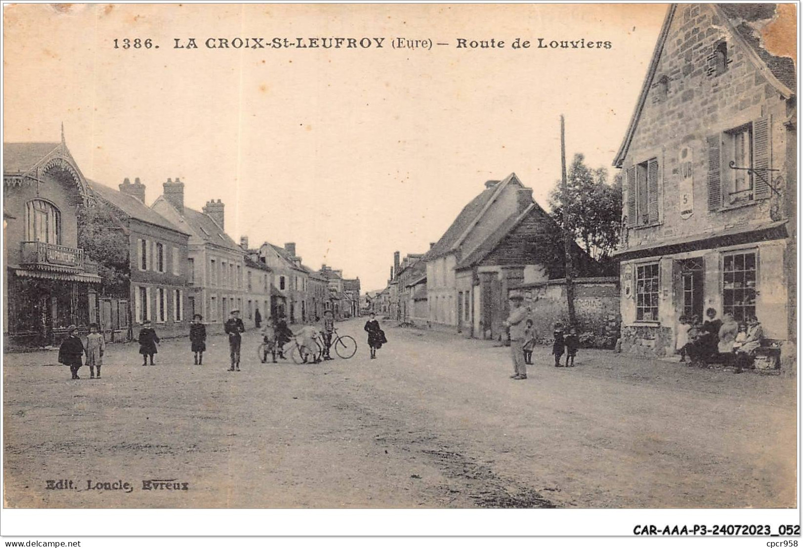 CAR-AAAP3-27-0178 - LA CROIX-SAINT-LEUFROY - Route De Louvriers - Louviers