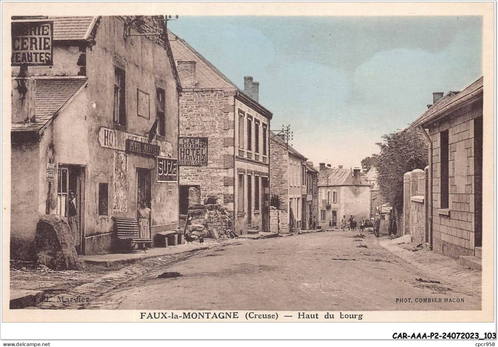 CAR-AAAP2-23-0133 - FAUX-LA-MONTAGNE - Haut Du Bourg - Cafe, Hotel - Autres & Non Classés