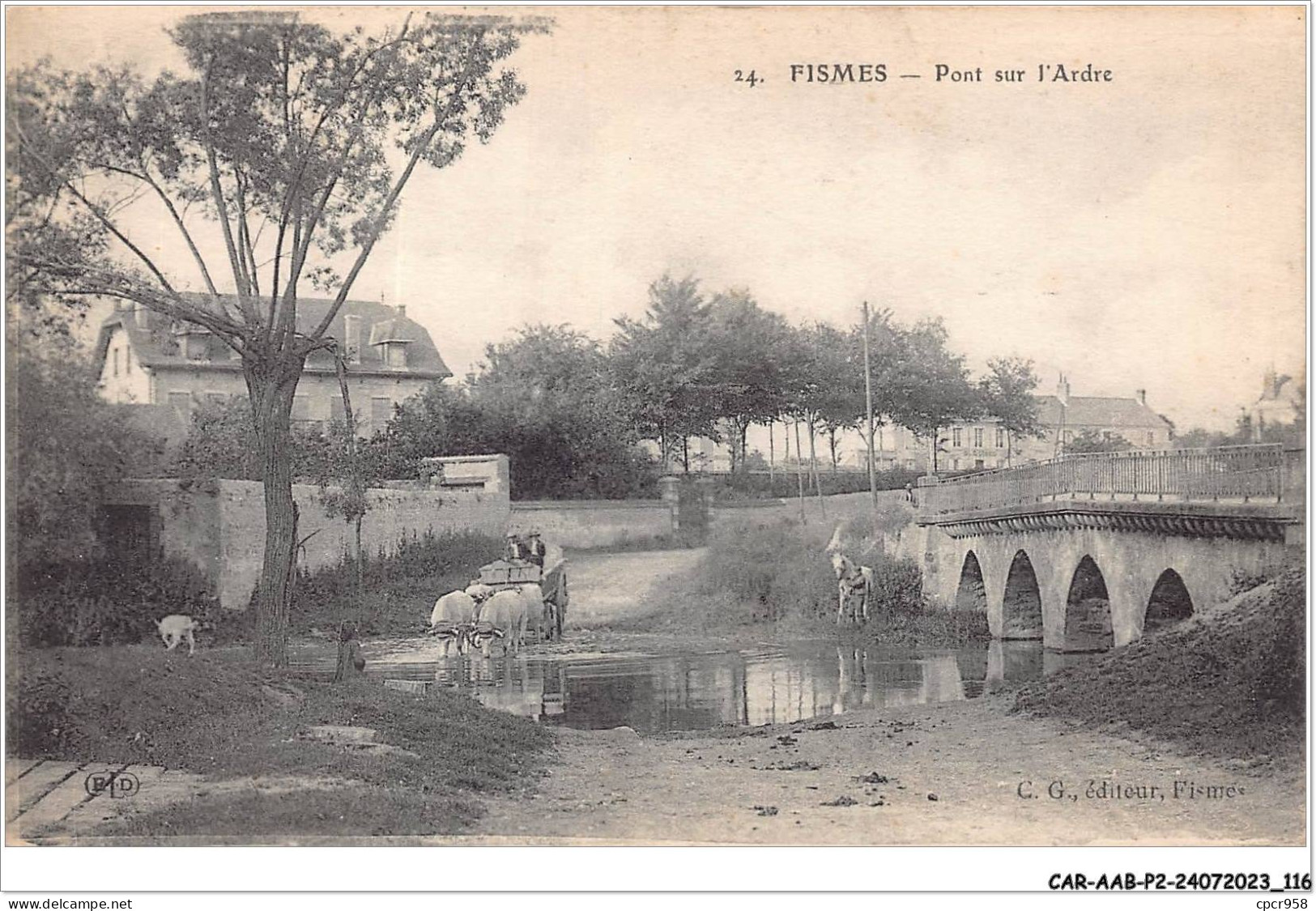 CAR-AABP2-51-0151 - FISMES - Pont Sur L'ardre - Fismes