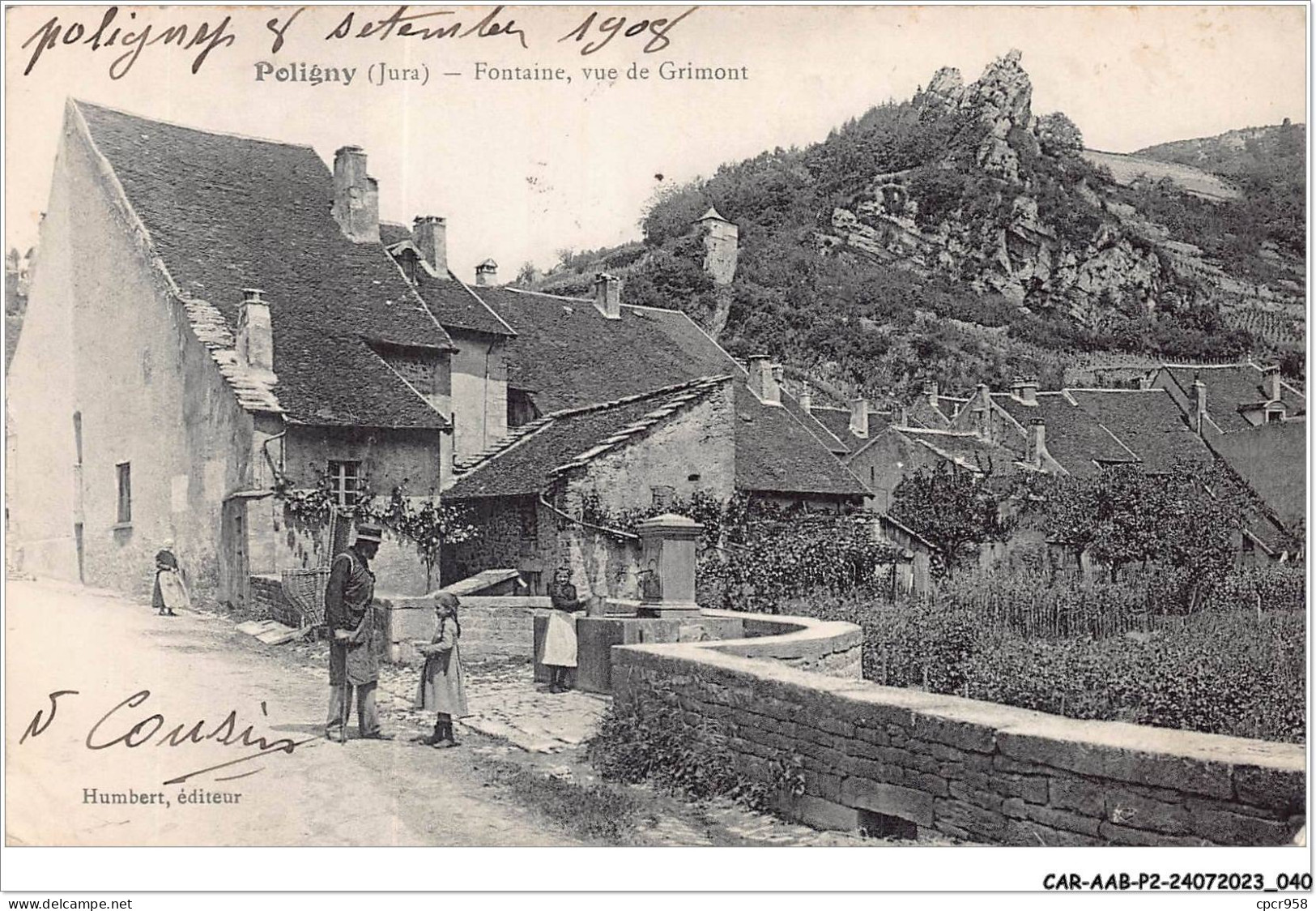 CAR-AABP2-39-0113 - POLIGNY - Fontaine Vue De Grimont  - Poligny