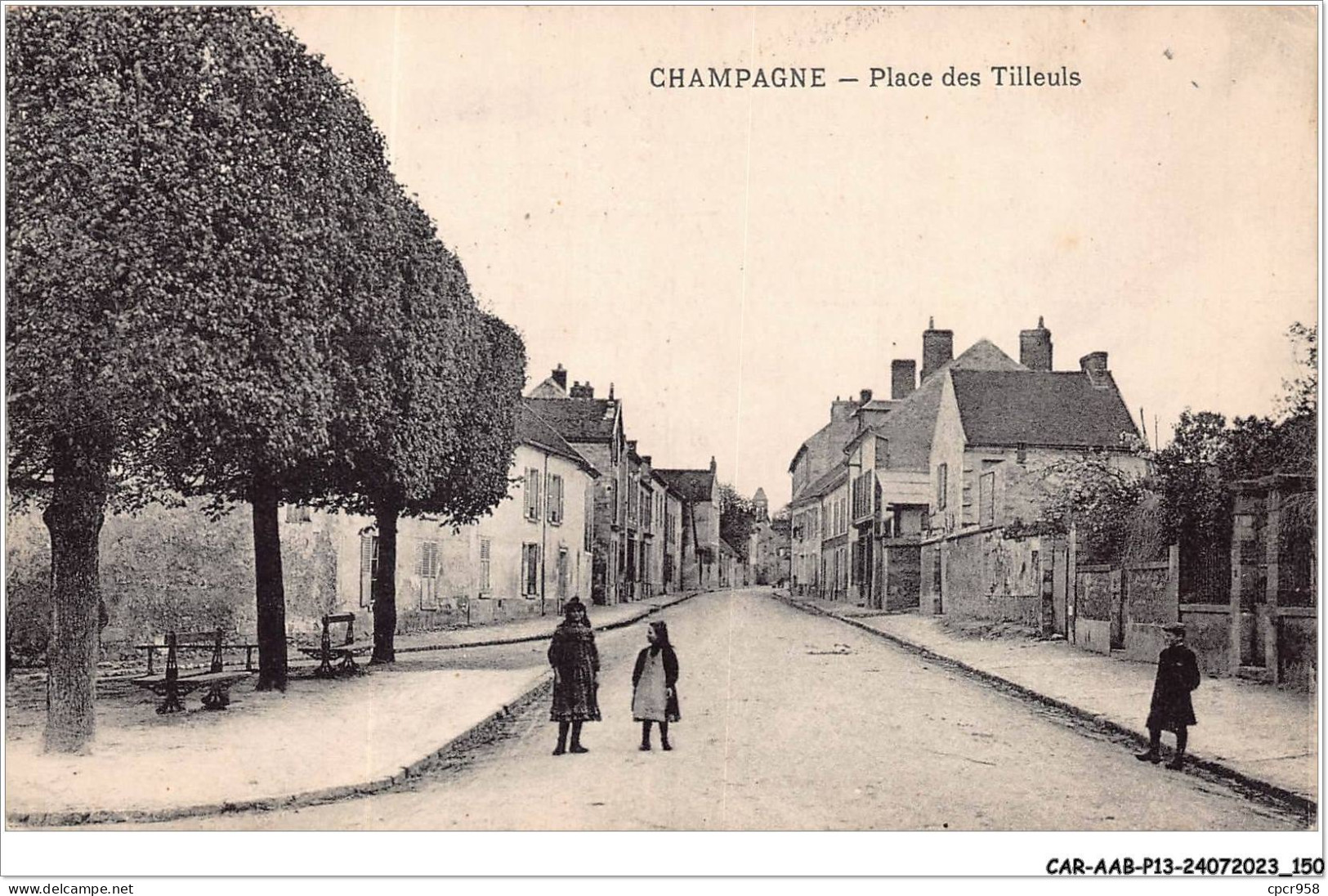 CAR-AABP13-95-1062 - CHAMPAGNE - Place Des Tilleuls - Champagne Sur Oise