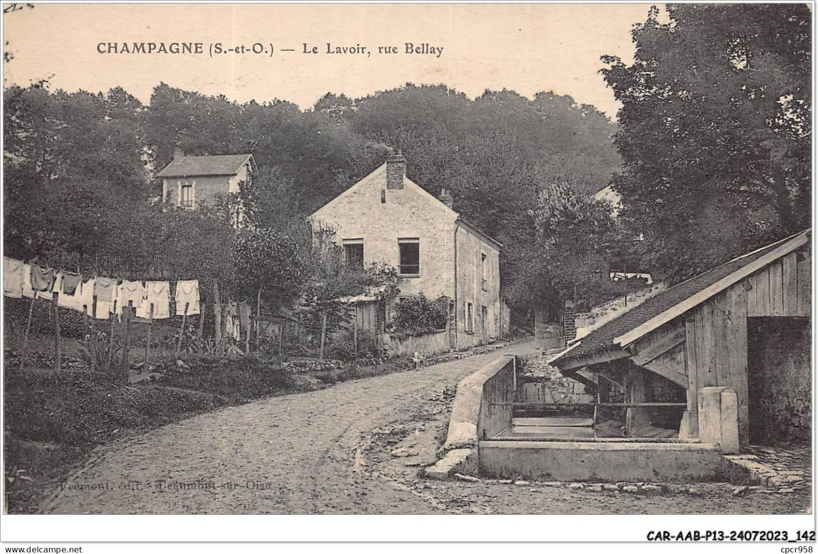 CAR-AABP13-95-1058 - CHAMPAGNE - Le Lavoir - Rue Bellay - Champagne Sur Oise