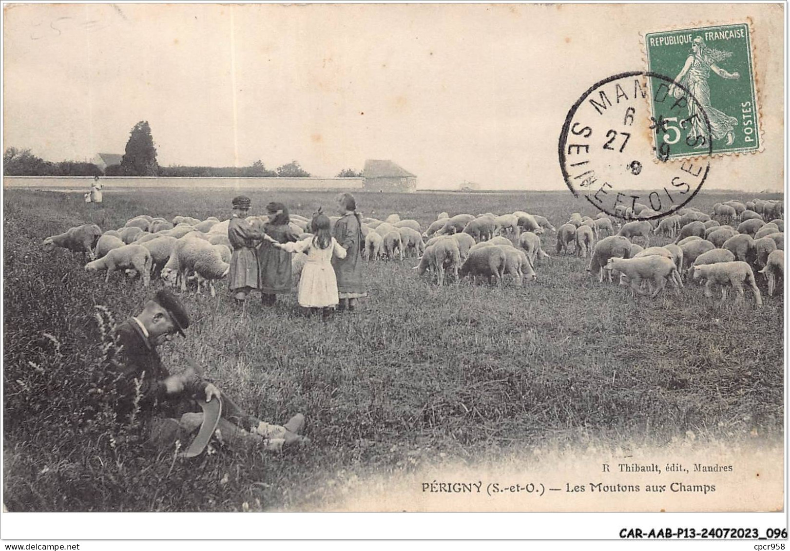 CAR-AABP13-94-1035 - PERIGNY - Les Moutons Aux Champs - Agriculture - Perigny