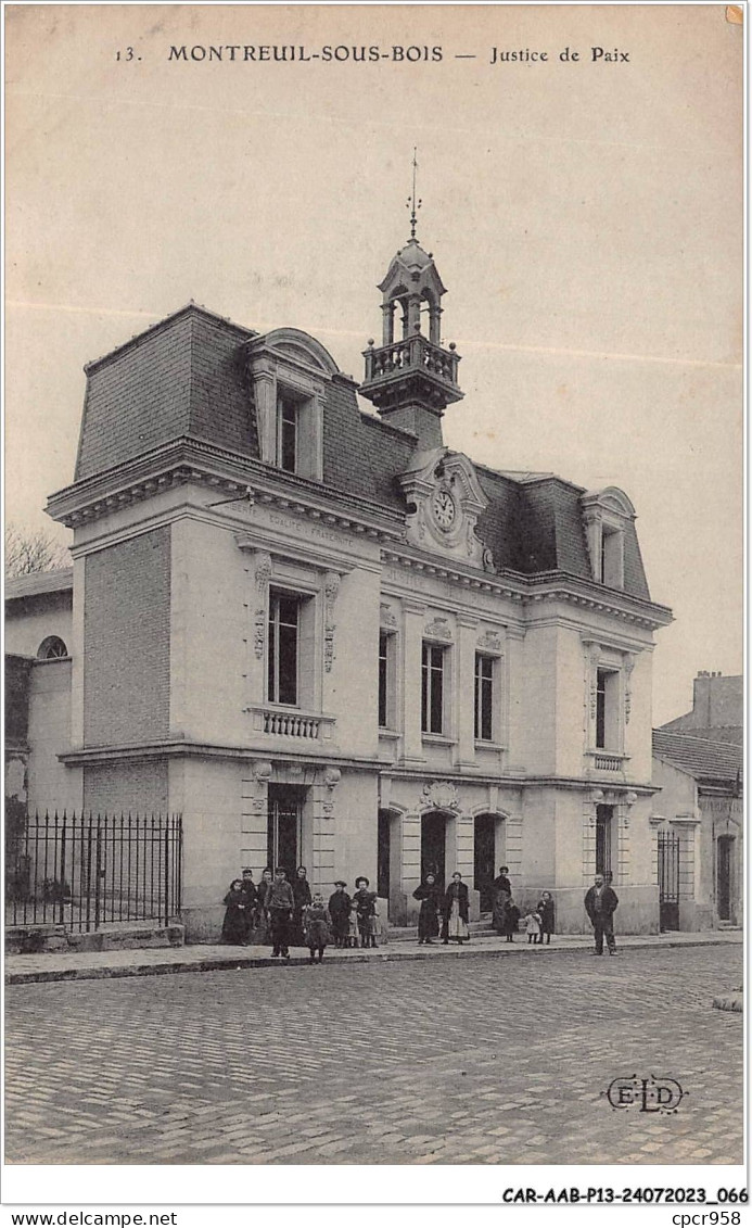 CAR-AABP13-93-1020 - MONTREUIL-SOUS-BOIS - Justice De Paix - Montreuil