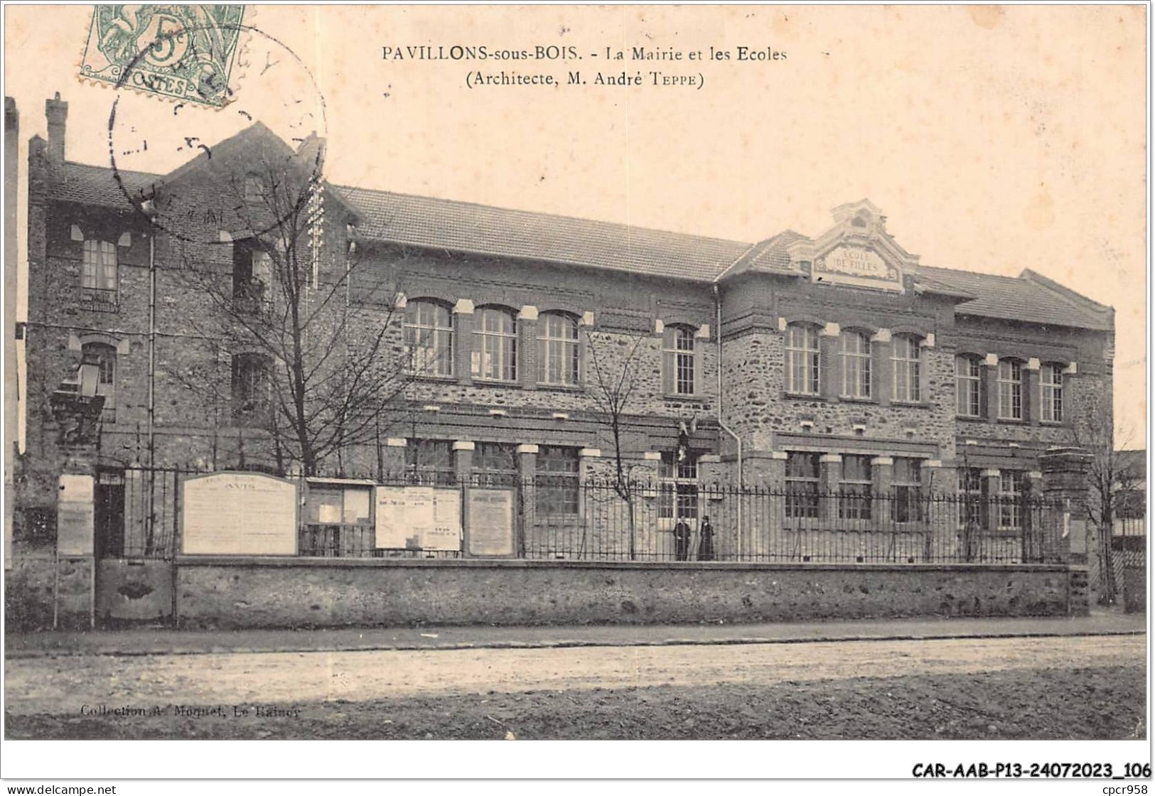 CAR-AABP13-93-1040 - PAVILLONS-SOUS-BOIS - La Mairie Et Les écoles  - Les Pavillons Sous Bois