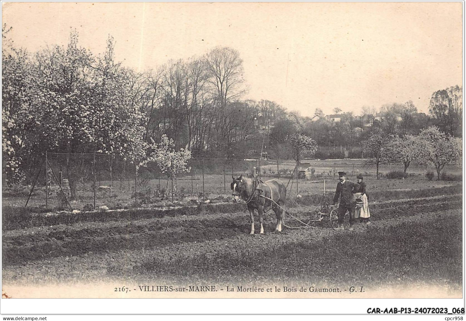 CAR-AABP13-94-1021 - VILLIERS-SUR-MARNE - La Mortière Et Le Bois De Gaumont - Agriculture - Villiers Sur Marne