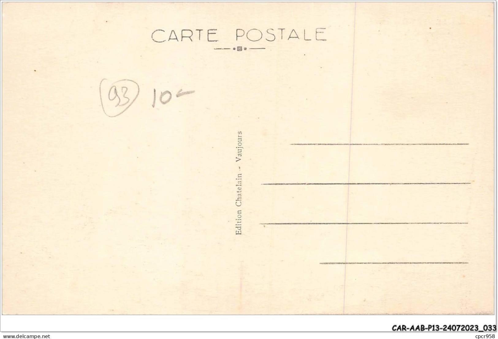 CAR-AABP13-93-1003 - LE VERT-GALANT - Groupe Scolaire Jean-jaurès - Sonstige & Ohne Zuordnung