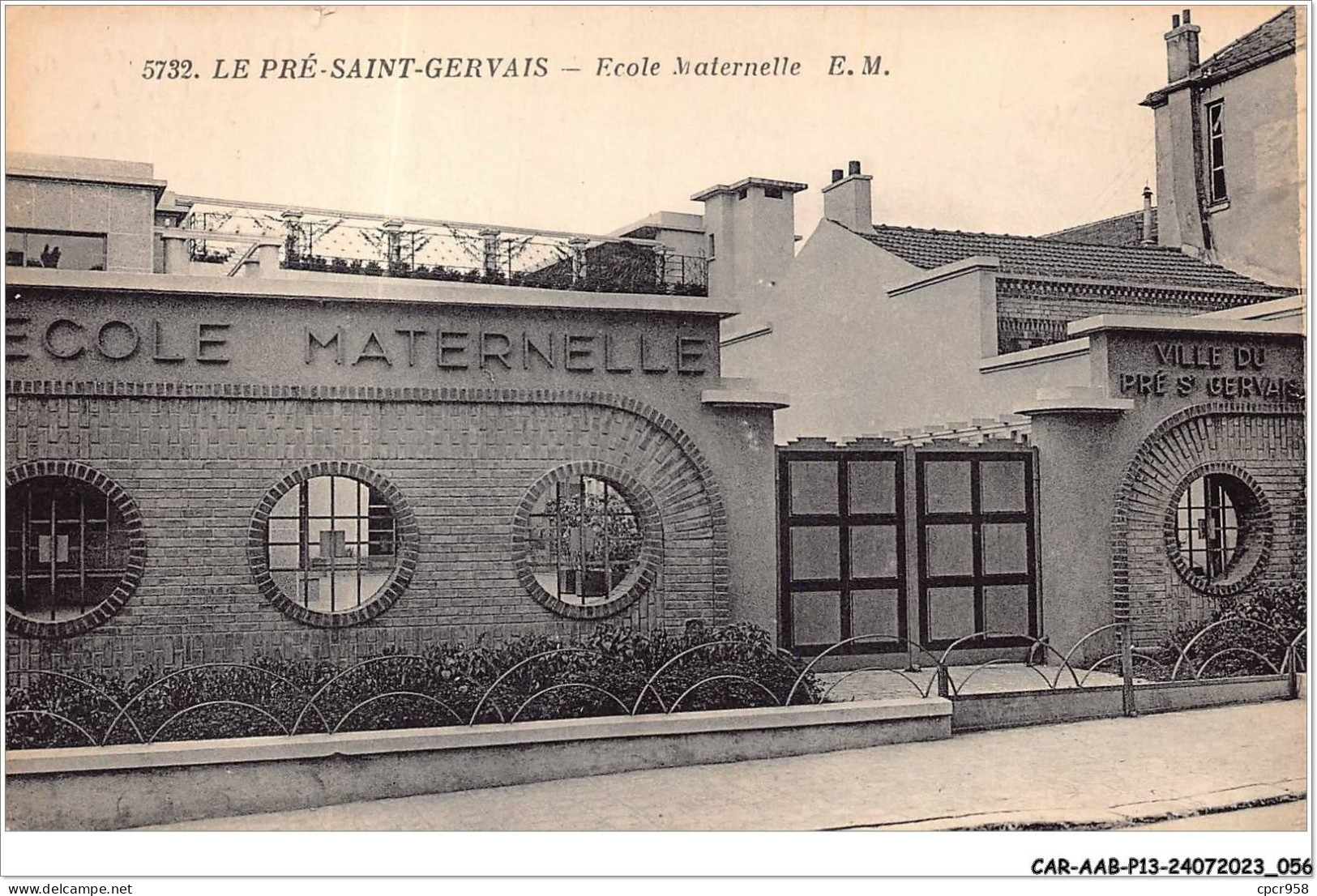 CAR-AABP13-93-1015 - LE PRE-SAINT-GERVAIS - Ecole Maternelle - Le Pre Saint Gervais