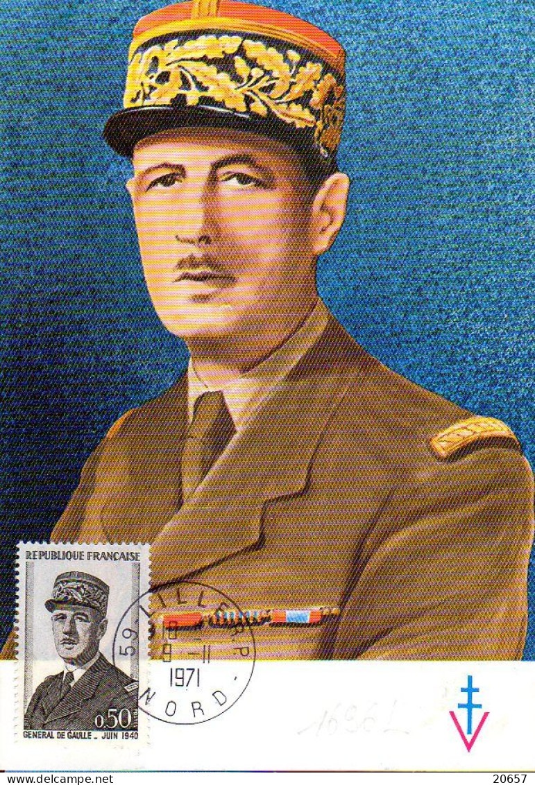 France 1695caL Fdc Hommage Au Général De Gaulle - De Gaulle (Général)