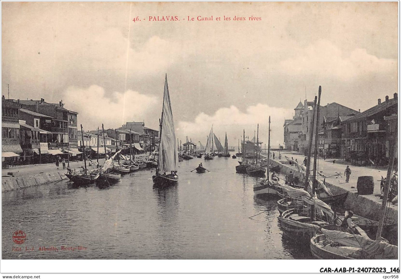CAR-AABP1-34-0074 - PALAVAS - Le Canal Et Les Deux Rives  - Palavas Les Flots