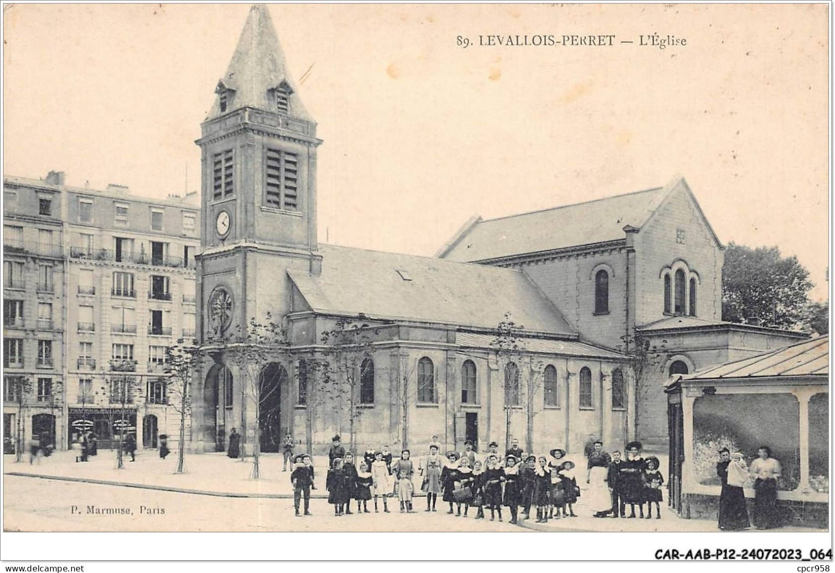 CAR-AABP12-92-0938 - LEVALLOIS-PERRET - L'église - Levallois Perret
