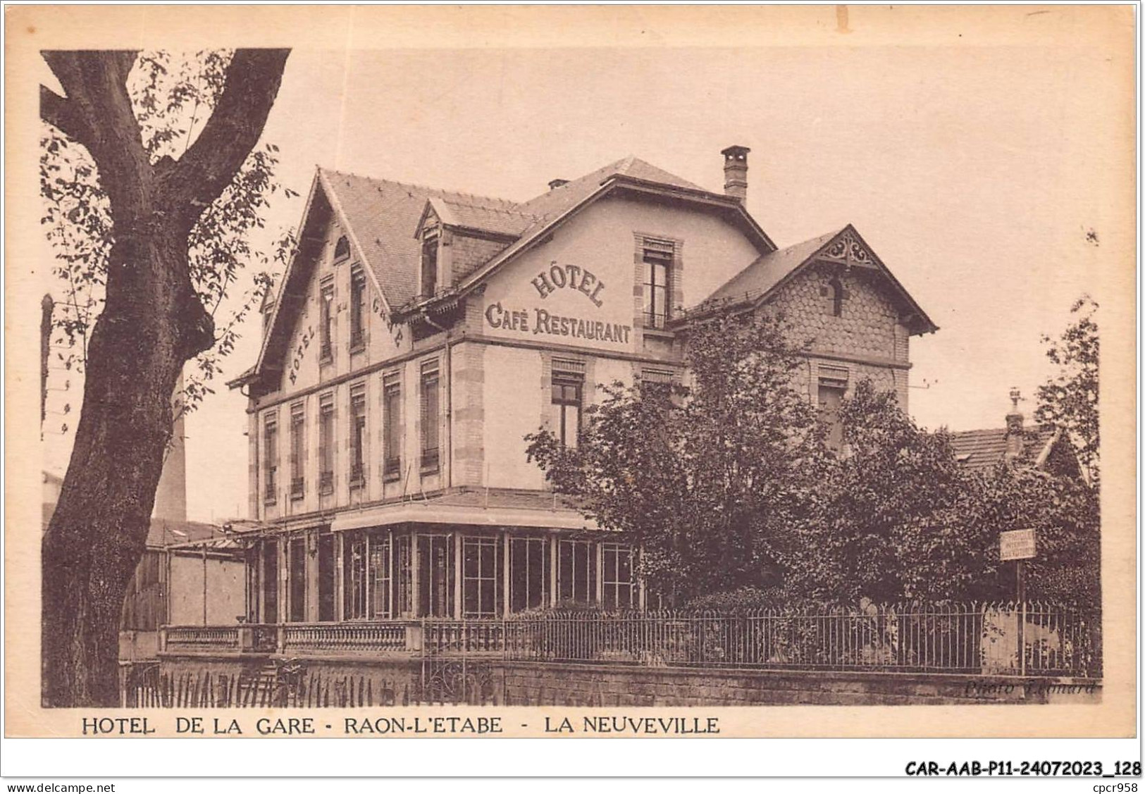 CAR-AABP11-88-0885 - RAON-L'ETAPE - Hôtel De La Gare - La Neuveville - Raon L'Etape