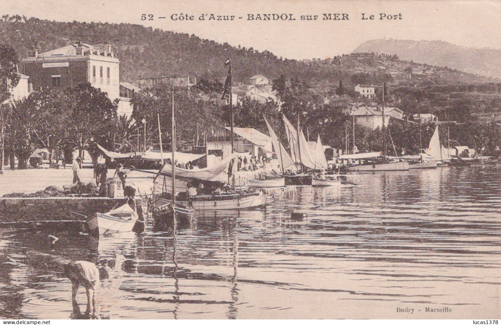 83 / BANDOL  / QUAI ET HOTEL BEAU RIVAGE - Bandol