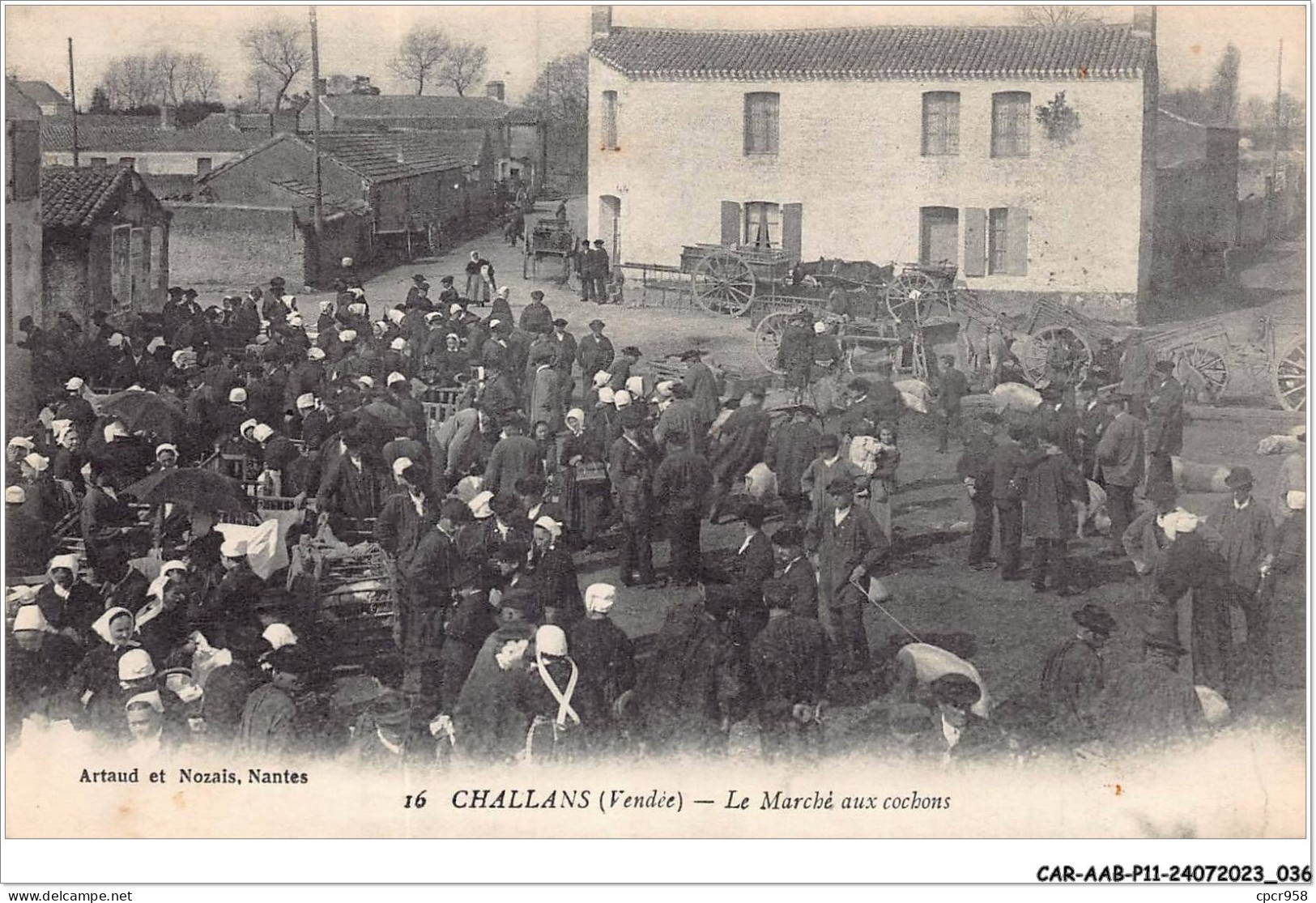CAR-AABP11-85-0839 - CHALLANS - Le Marché Aux Cochons - Challans