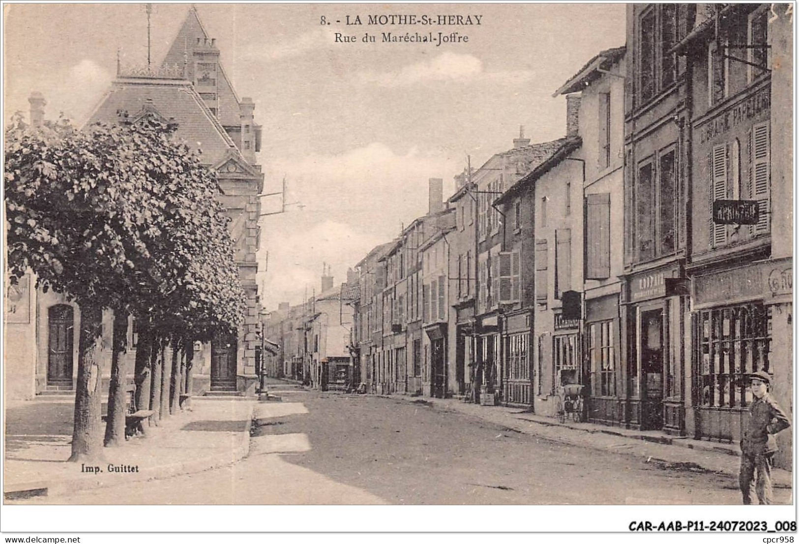 CAR-AABP11-79-0825 - LA MOTHE-SAINT-HERAY - Rue Du Maréchal-joffre - La Mothe Saint Heray