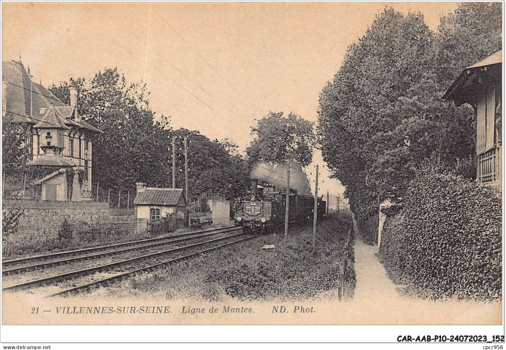 CAR-AABP10-78-0806 - VILLENNES-SUR-SEINE - Ligne De Mantes - Train - Villennes-sur-Seine