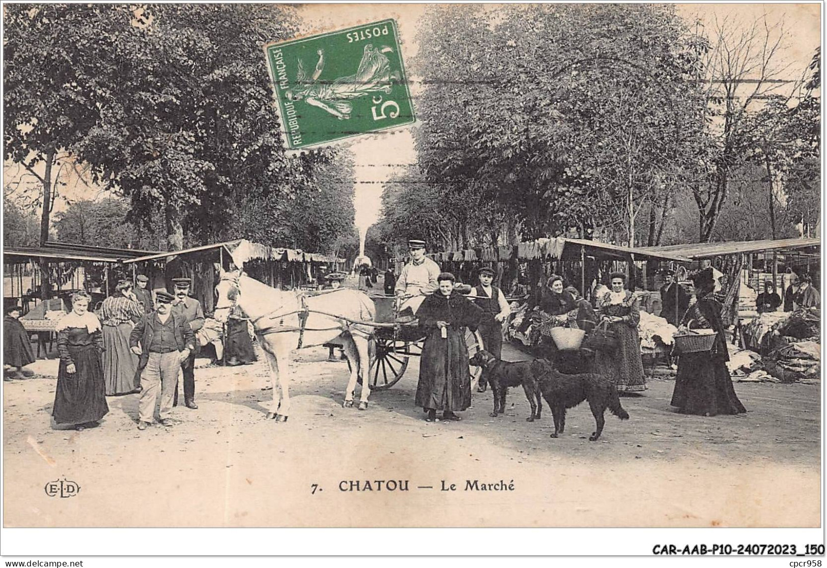 CAR-AABP10-78-0805 - CHATOU - Le Marché - Chatou