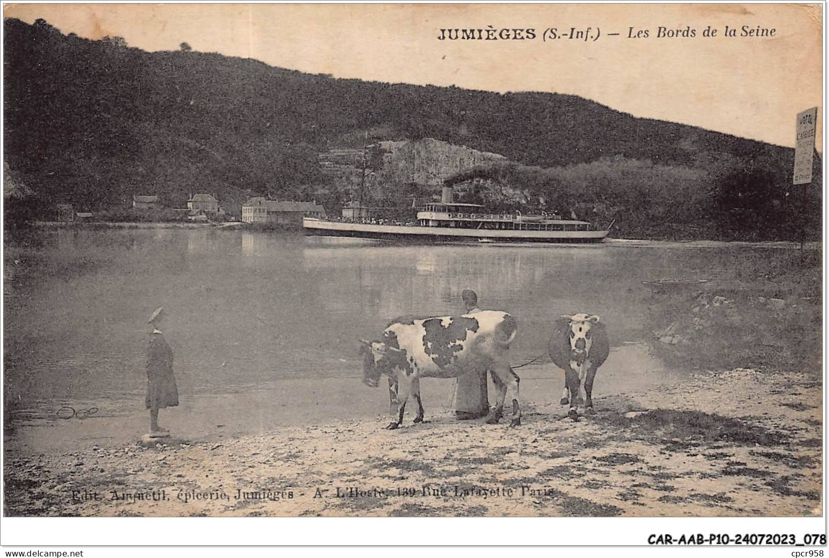 CAR-AABP10-76-0769 - JUMIEGES - Les Bords De La Seine - Agriculture - Jumieges