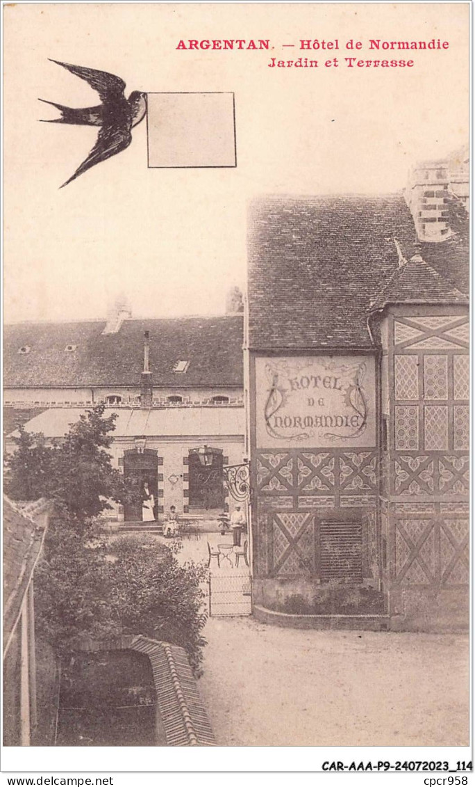 CAR-AAAP9-61-0665 - ARGENTAN - Hotel De Normande - Jardin Et Terrasse - Argentan