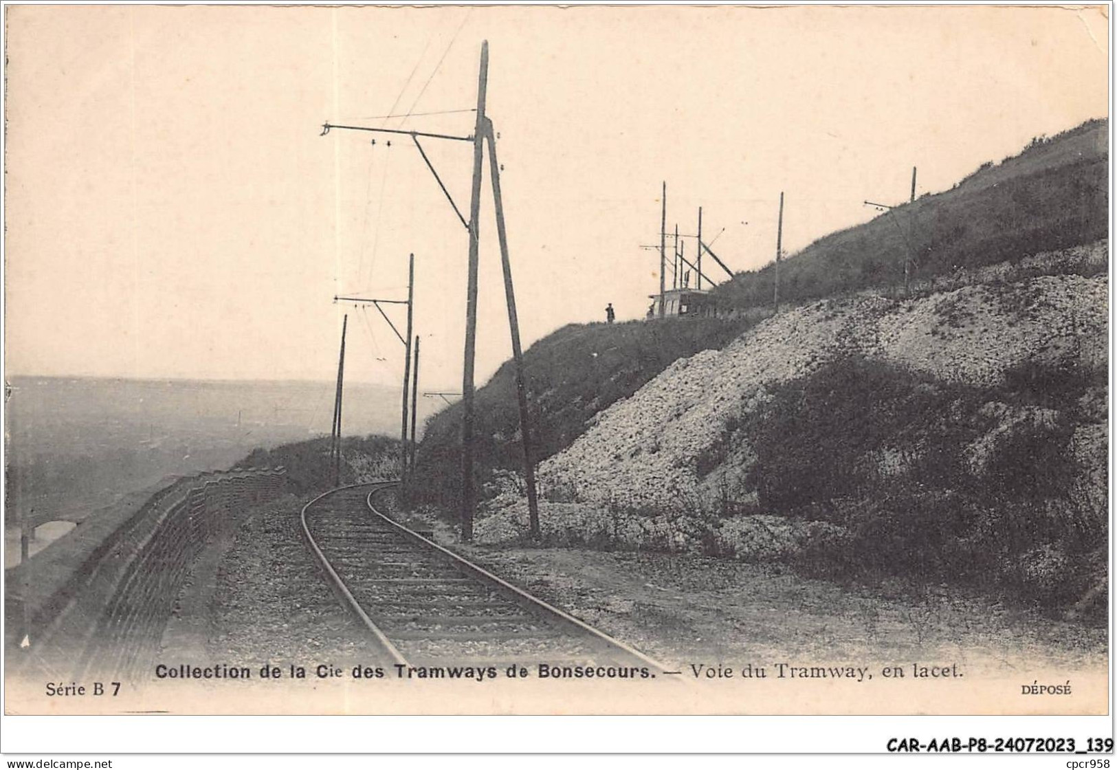 CAR-AABP8-76-0643 - Collection De La Cie Des Tramways De BONSECOURS - Voie Du Tramway En Lacet - Bonsecours