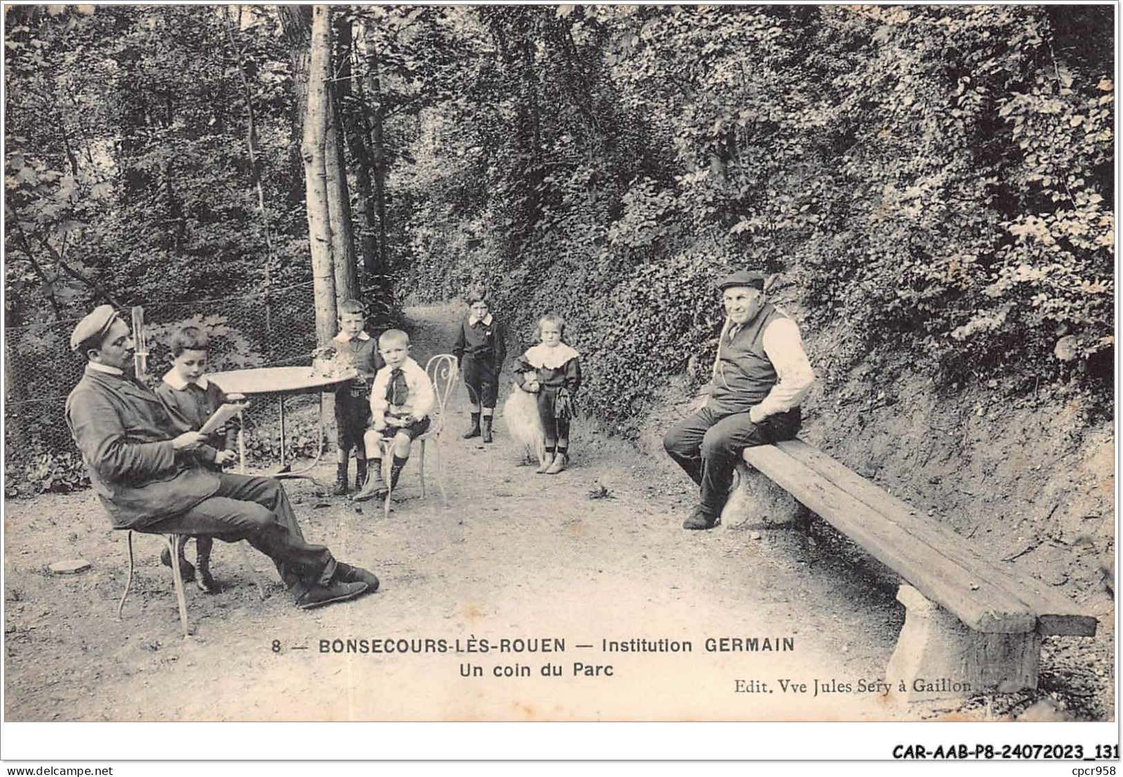 CAR-AABP8-76-0639 - BONSECOURS-LES-ROUEN - Intitution Germain - Un Coin Du Parc - Bonsecours