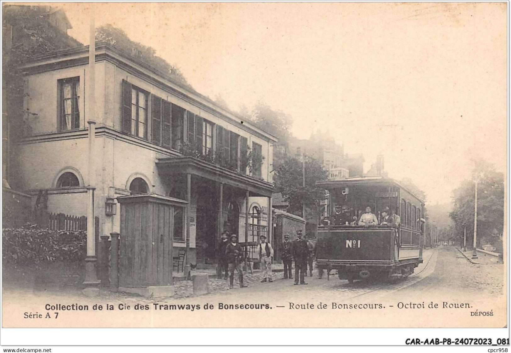 CAR-AABP8-76-0614 - Collection De La Cie Des Tramways De BONSECOURS - Route De Bonsecours - Bonsecours