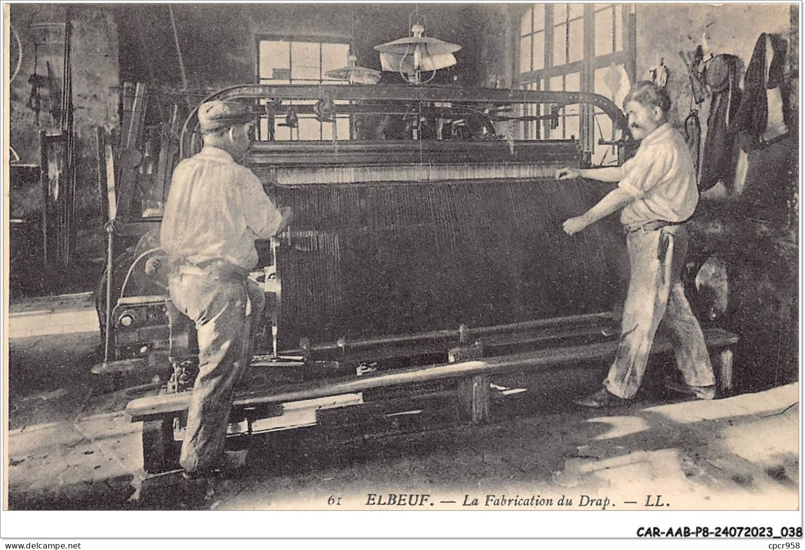 CAR-AABP8-76-0592 - ELBEUF - La Fabrication Du Drap - Elbeuf