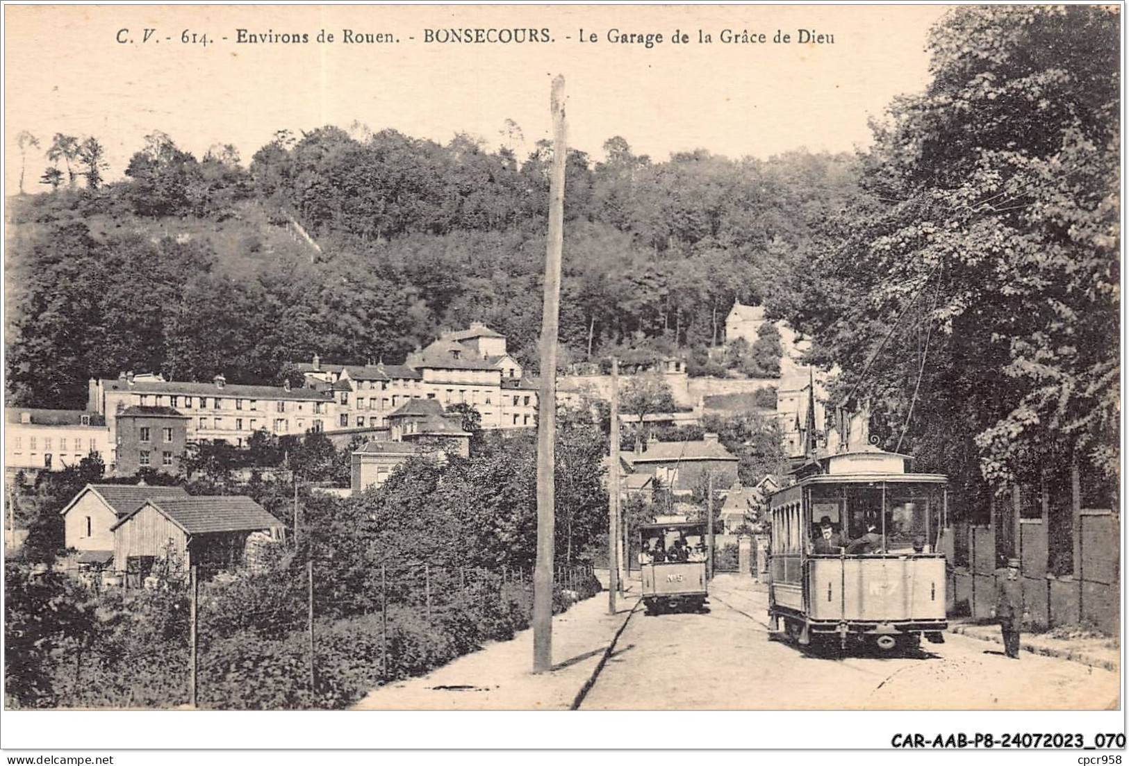 CAR-AABP8-76-0608 - Environs De ROUEN - BONSECOURS - Le Garage De La Grâce De Dieu - Bonsecours