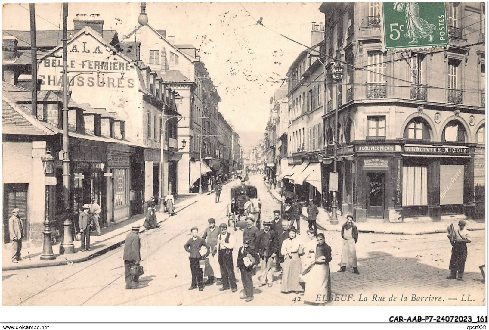 CAR-AABP7-76-0571 - ELBEUF - Rue De La Barrière - A La Belle Fermiere - Elbeuf