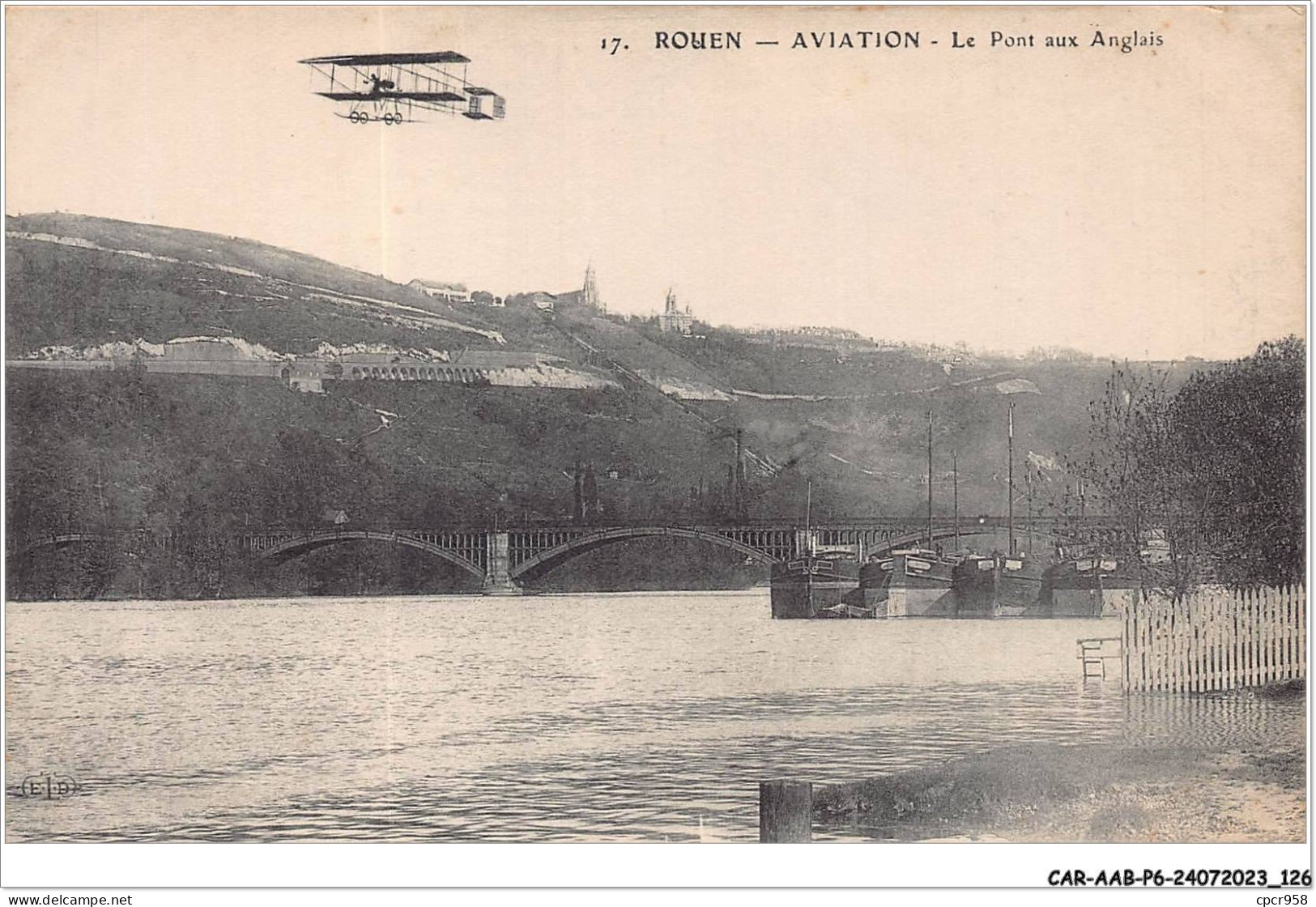 CAR-AABP6-76-0469 - ROUEN - Aviation - Le Pont Aux Anglais - Rouen