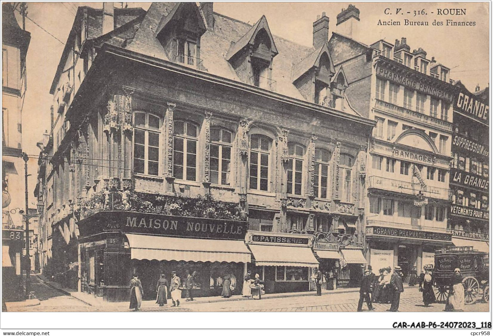 CAR-AABP6-76-0465 - ROUEN - Ancien Bureau Des Finances - Maison Nouvelle, Patisserie - Rouen