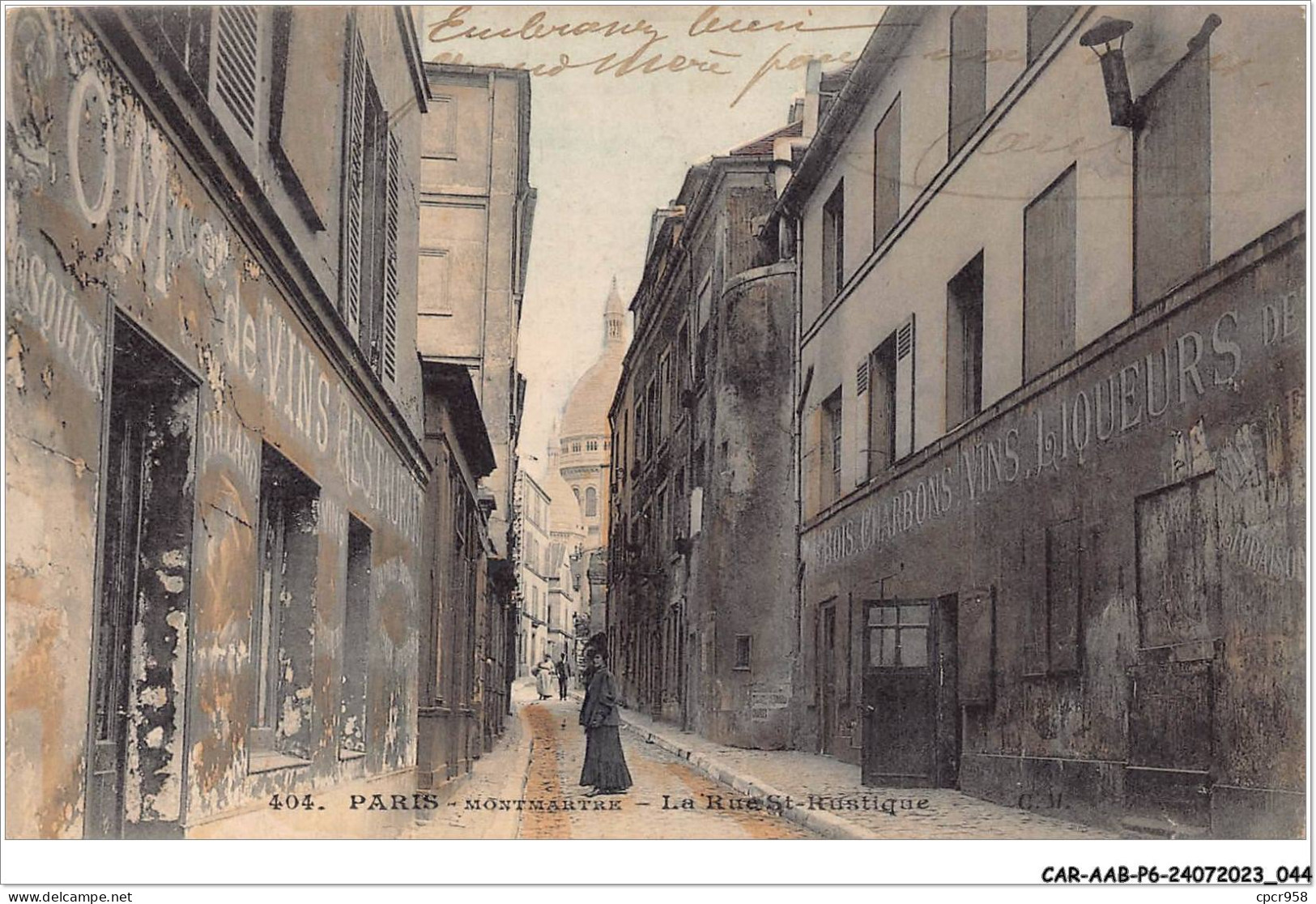 CAR-AABP6-75-0428 - PARIS XVIII - Montmartre - Rue Rustique - Commerces De Bois, Vins - District 18