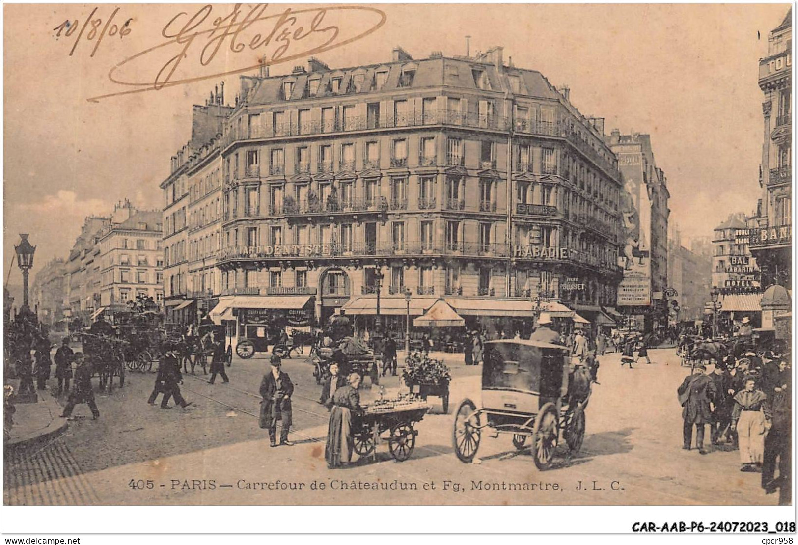 CAR-AABP6-75-0415 - PARIS XVIII - Carrefour De Chateauduim Et Faubourg Montmartre - Commerces - District 18