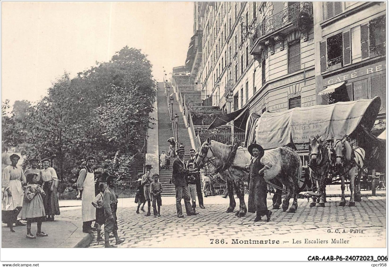 CAR-AABP6-75-0409 - PARIS XVIII - Montmartre - Les Escalier Muller - District 18