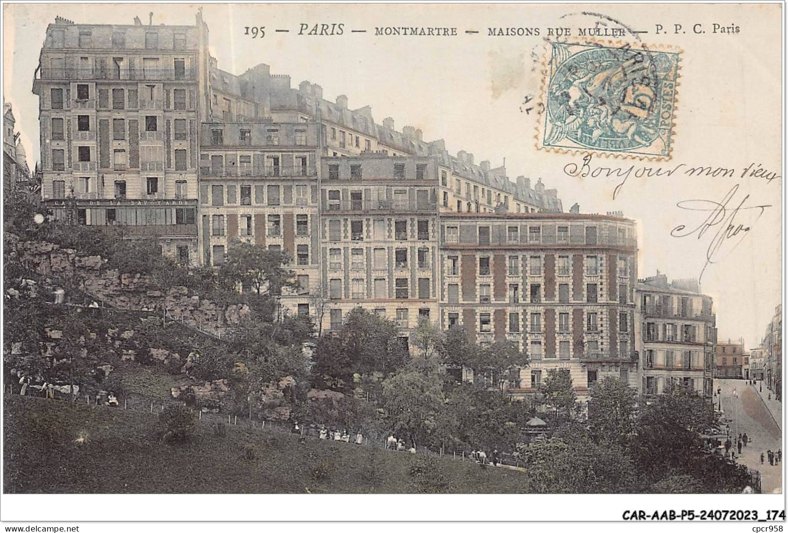CAR-AABP5-75-0405 - PARIS XVIII - Montmartre - Maison Rue Muluer - District 18