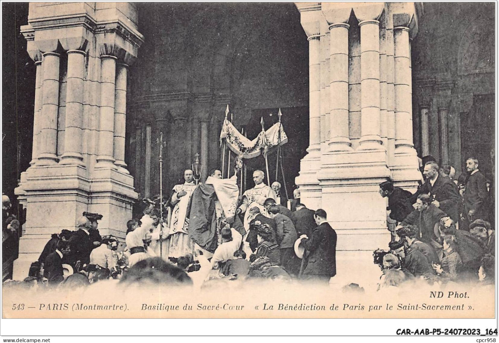 CAR-AABP5-75-0400 - PARIS XVIII - Basilique Du Sacré CïÂ¿Â½ur - La Benediction De Paris Par Le Saint-Sacrement - Arrondissement: 18