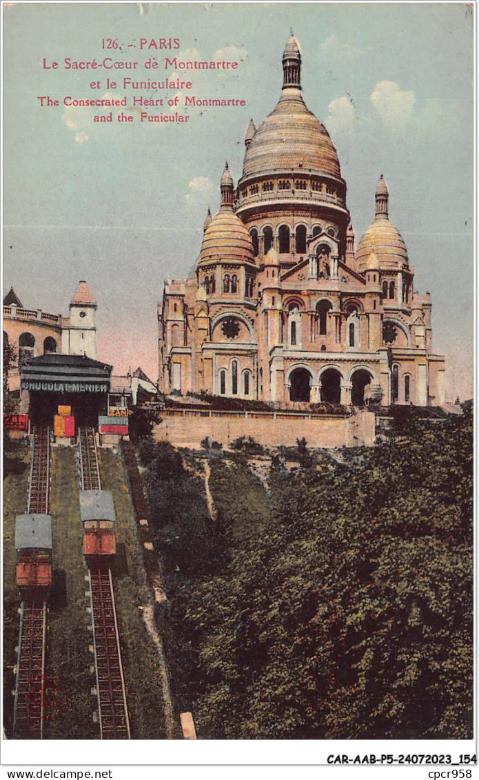 CAR-AABP5-75-0395 - PARIS - Le Sacré Coeur Montmartre Et Le Funiculaire - District 18