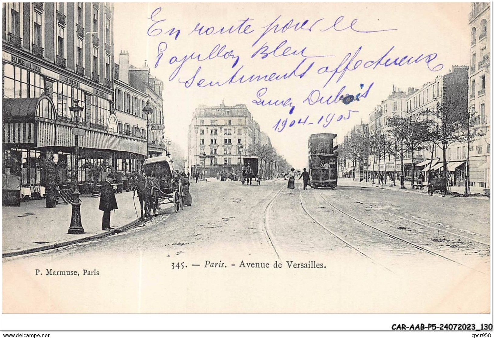 CAR-AABP5-75-0383 - PARIS XVI - Avenue De Versailles - Cafe - Arrondissement: 16