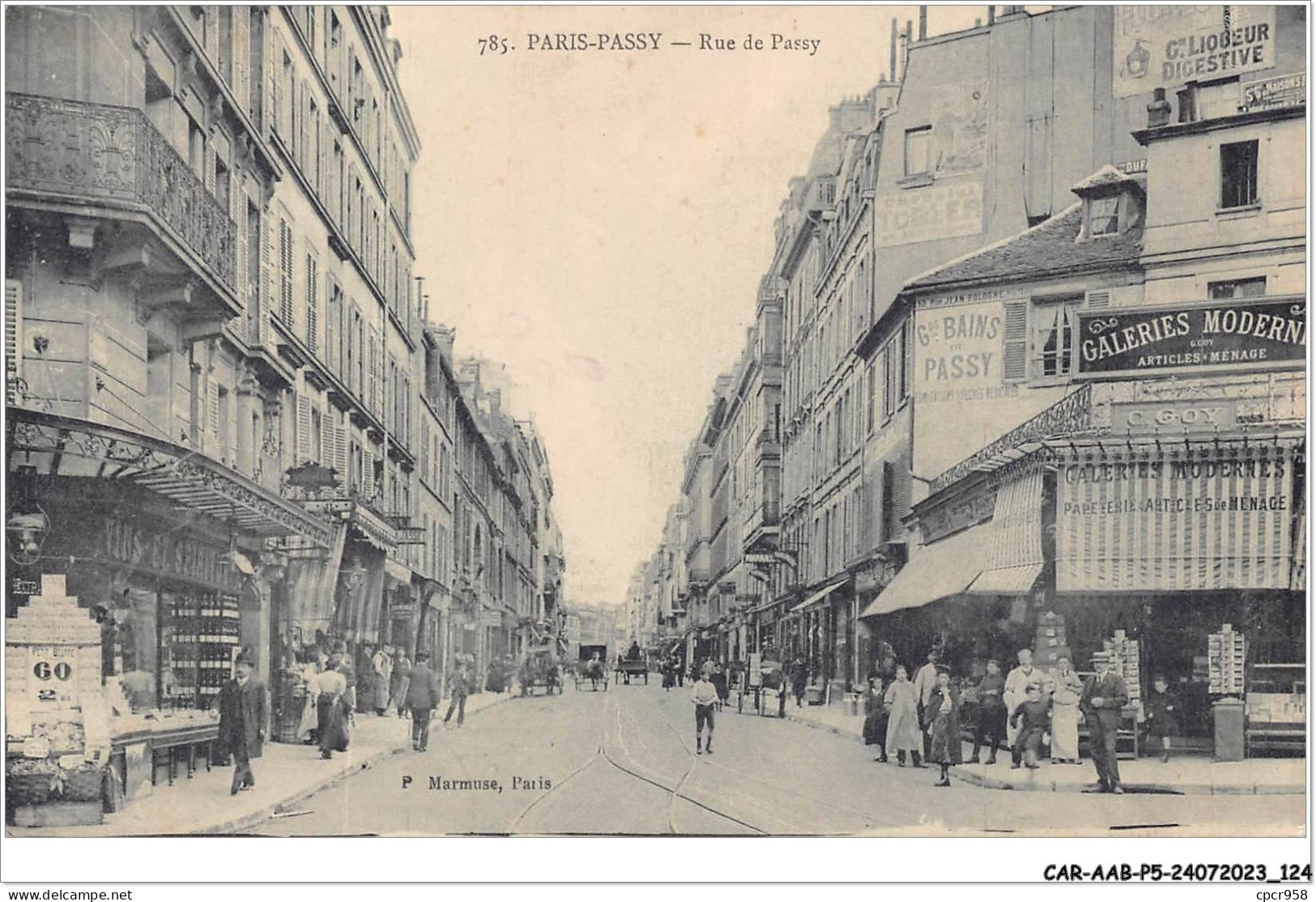 CAR-AABP5-75-0380 - PARIS XVI - Rue De Passy - Commerces Galeries Modernes - Arrondissement: 16
