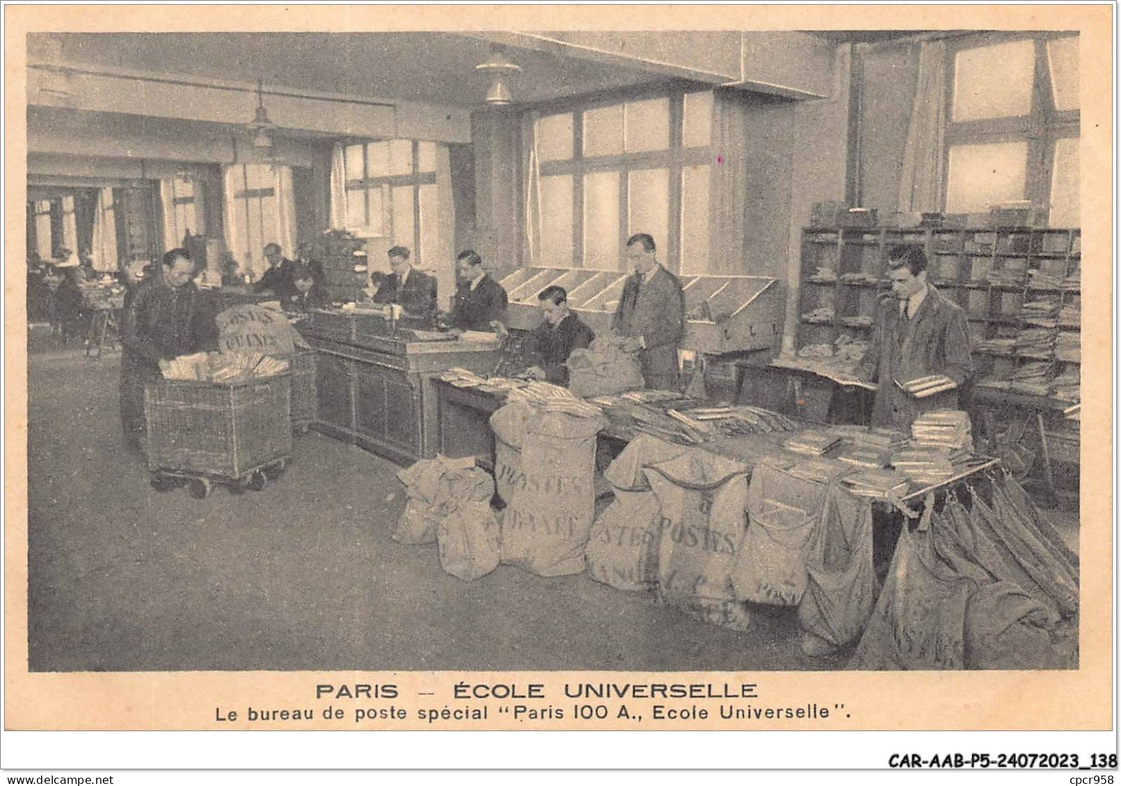 CAR-AABP5-75-0387 - PARIS XVI - Ecole Universelle - Le Bureau De Poste Special - Arrondissement: 16