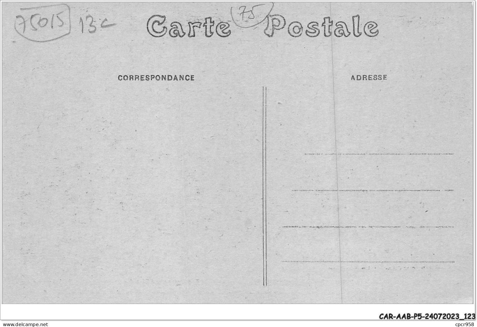 CAR-AABP5-75-0379 - PARIS XV - L'ecole D'electricité Et De Mecanique Industrielle - Laboratoires Des Mesures - District 15